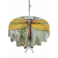 thumbnail image 1 of Outdoor Tablecloth with Umbrella Hole Zipper Vintage Dragonfly Round Tablecloth 54" Waterproof Outside Table Cloth Abstract Retro Oil Painting Patio Table Cover Tablecloths for Picnic Party, 1 of 8
