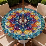 heavy duty fitted patio table covers w umbrella hole Round Tablecloth with Wood Texture Outdoor Fitted Tablecloth with Zipper Round Elastic Cover Waterproof Umbrella Table Cloth 36"-44" Picnic Outdoor Tablecloth : Patio, Lawn & 44 Round Puwurak Round Outdoor Tablecloth with