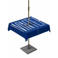 thumbnail image 1 of Outdoor Tablecloth with Umbrella Hole and Zipper, Winter Navy Blue Square Table Cloth 54x54 Inch Waterproof Tablecloth, Christmas Xmas Modern Minimalist Words Art Picnic Table Cover for Patio Camping, 1 of 7