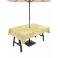 thumbnail image 1 of Outdoor Tablecloth with Umbrella Hole & Zipper, Yellow Palm Tree Rectangle Tablecloth 60x84 Inch, Summer Botanical Tropical Tree Patio Table Cover Waterproof Table Cloth for Picnic/Party, 1 of 7
