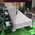 thumbnail image 1 of Outdoor Tablecloth with Umbrella Hole 60" x 84" Waterproof Zipper Table Cloth for Patio Table - Ideal for Picnics, Camping, and Yard Use, 1 of 6