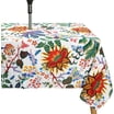 Rectangle Outdoor Tablecloth with Umbrella Hole and Zipper Waterproof ...