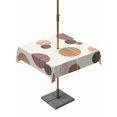 thumbnail image 1 of Outdoor Tablecloths with Umbrella Hole & Zipper, Abstract Geometric 54x54 Inch Square Tablecloths, Farmhouse Vintage Polka Dot Red Brown Waterproof Table Cloth, Patio/Pool/Picnic Table Covers, 1 of 8