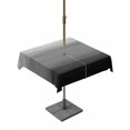 thumbnail image 1 of Outdoor Tablecloths with Umbrella Hole & Zipper, Black Grey Ombre 60x60 Inch Square Tablecloths, Modern Abstract Art Texture Waterproof Table Cloth, Patio/Pool/Picnic Table Covers, 1 of 8