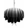 thumbnail image 1 of Outdoor Tablecloths with Umbrella Hole & Zipper, Black White Round Tablecloth 54 Inch, Modern Geometric Abstract Gradient Striped Waterproof Table Cloth, Patio/Pool/Picnic Table Covers, 1 of 8