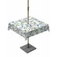 thumbnail image 1 of Outdoor Tablecloths with Umbrella Hole & Zipper, Blue Green Eucalyptus 54x54 Inch Square Tablecloths, Spring Botanical Leaves Weeping Waterproof Table Cloth, Patio/Pool/Picnic Table Covers, 1 of 8