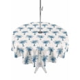 thumbnail image 1 of Outdoor Tablecloths with Umbrella Hole & Zipper, Blue Palm Trees Round Tablecloth 54 Inch, Summer Botanical Tropical Plants Waterproof Table Cloth, Patio/Pool/Picnic Table Covers, 1 of 8