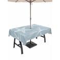 thumbnail image 1 of Outdoor Tablecloths with Umbrella Hole & Zipper, Blue White Starfish 54x80 Inch Tablecloth Rectangle, Coastal Ocean Summer Sea Nautical Waterproof Table Cloth, Patio/Pool/Picnic Table Covers, 1 of 8