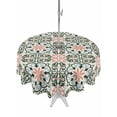 thumbnail image 1 of Outdoor Tablecloths with Umbrella Hole & Zipper, Boho Flowers Round Tablecloth 54 Inch, Farmhouse Abstract Geometric Patterned Waterproof Table Cloth, Patio/Pool/Picnic Table Covers, 1 of 8