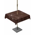 thumbnail image 1 of Outdoor Tablecloths with Umbrella Hole & Zipper, Brown 54x54 Inch Square Tablecloths, Spring Flora Waterproof Table Cloth, Patio/Pool/Picnic Table Covers, 1 of 8