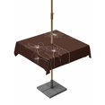 thumbnail image 1 of Outdoor Tablecloths with Umbrella Hole & Zipper, Brown Floral 54x54 Inch Square Tablecloths, Spring Flower Waterproof Table Cloth, Patio/Pool/Picnic Table Covers, 1 of 8