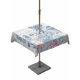 thumbnail image 1 of Outdoor Tablecloths with Umbrella Hole & Zipper, Coastal Jellyfish 60x60 Inch Square Tablecloths, Beach Nautical Ocean Coral Seahorse Vintage Waterproof Table Cloth, Patio/Pool/Picnic Table Covers, 1 of 8