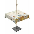 thumbnail image 1 of Outdoor Tablecloths with Umbrella Hole & Zipper, Daisy Spring Floral 54x54 Inch Square Tablecloths, Farmhouse Botanical Green Leaves Waterproof Table Cloth, Patio/Pool/Picnic Table Covers, 1 of 8