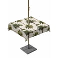 thumbnail image 1 of Outdoor Tablecloths with Umbrella Hole & Zipper, Date Palm Trees 54x54 Inch Square Tablecloths, Retro Summer Tropical Trees Plants Beige Waterproof Table Cloth, Patio/Pool/Picnic Table Covers, 1 of 8
