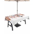thumbnail image 1 of Outdoor Tablecloths with Umbrella Hole & Zipper, Eucalyptus Leaves Rectangle Tablecloth 52x70 Inch, Farmhouse Summer Botanical Weeping Waterproof Table Cloth, Patio/Pool/Picnic Table Covers, 1 of 8