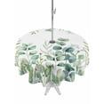 thumbnail image 1 of Outdoor Tablecloths with Umbrella Hole & Zipper, Green Eucalyptus Leaves Round Tablecloths 60 Inch, Watercolor Spring Summer Botanical Waterproof Table Cloth, Patio/Pool/Picnic Table Covers, 1 of 8