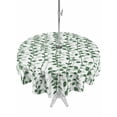 thumbnail image 1 of Outdoor Tablecloths with Umbrella Hole & Zipper, Green Ivy Leaves Round Tablecloths 60 Inch, Spring Plants Botanical Modern Country Waterproof Table Cloth, Patio/Pool/Picnic Table Covers, 1 of 8