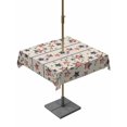 thumbnail image 1 of Outdoor Tablecloths with Umbrella Hole & Zipper, Independence Day 54x54 Inch Square Tablecloths, 4th of July Red Blue Stripes Star Burlap Waterproof Table Cloth, Patio/Pool/Picnic Table Covers, 1 of 8