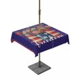 thumbnail image 1 of Outdoor Tablecloths with Umbrella Hole & Zipper, Independence Day 54x54 Inch Square Tablecloths, US Flag Spring Flowers Vintage Blue Stars Waterproof Table Cloth, Patio/Pool/Picnic Table Covers, 1 of 8