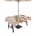 thumbnail image 1 of Outdoor Tablecloths with Umbrella Hole & Zipper, Ladybugs Eucalyptus Rectangle Tablecloth 60x120 Inch, Spring Botanical Leaves Retro Waterproof Table Cloth, Patio/Pool/Picnic Table Covers, 1 of 8
