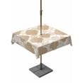 thumbnail image 1 of Outdoor Tablecloths with Umbrella Hole & Zipper, Light Brown Moroccan 54x54 Inch Square Tablecloths, Modern Geometric Abstract Art Waterproof Table Cloth, Patio/Pool/Picnic Table Covers, 1 of 8
