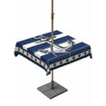 thumbnail image 1 of Outdoor Tablecloths with Umbrella Hole & Zipper, Navy Blue Anchor 54x54 Inch Square Tablecloths, Nautical Summer Beach Coastal Ocean Waterproof Table Cloth, Patio/Pool/Picnic Table Covers, 1 of 8