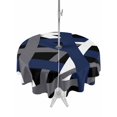 thumbnail image 1 of Outdoor Tablecloths with Umbrella Hole & Zipper, Navy Blue Black Geometric Round Tablecloth 54 Inch, Modern Art Abstract Grey Line Waterproof Table Cloth, Patio/Pool/Picnic Table Covers, 1 of 8