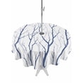 thumbnail image 1 of Outdoor Tablecloths with Umbrella Hole & Zipper, Navy Blue Branches Round Tablecloths 60 Inch, Modern Abstract Art Forest Silhouettes Waterproof Table Cloth, Patio/Pool/Picnic Table Covers, 1 of 8