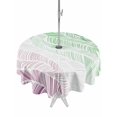 thumbnail image 1 of Outdoor Tablecloths with Umbrella Hole & Zipper, Ombre Green Pink Round Tablecloths 60 Inch, Summer Coastal Ocean Sea Beach Wave Waterproof Table Cloth, Patio/Pool/Picnic Table Covers, 1 of 8