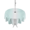 thumbnail image 1 of Outdoor Tablecloths with Umbrella Hole & Zipper, Ombre Teal Grey Striped Round Tablecloth 54 Inch, Farmhouse Modern Stripes Waterproof Table Cloth, Patio/Pool/Picnic Table Covers, 1 of 8