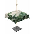 thumbnail image 1 of Outdoor Tablecloths with Umbrella Hole & Zipper, Palm Leaves Tropical 54x54 Inch Square Tablecloths, Green Botanical Summer Linen Waterproof Table Cloth, Patio/Pool/Picnic Table Covers, 1 of 8
