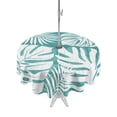 thumbnail image 1 of Outdoor Tablecloths with Umbrella Hole & Zipper, Palm Tree Monstera Round Tablecloths 60 Inch, Turquoise Teal White Leaf Boho Botanical Waterproof Table Cloth, Patio/Pool/Picnic Table Covers, 1 of 8