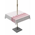 thumbnail image 1 of Outdoor Tablecloths with Umbrella Hole & Zipper, Pink Purple Striped 60x60 Inch Square Tablecloths, Abstract Modern Geometric Stripes Waterproof Table Cloth, Patio/Pool/Picnic Table Covers, 1 of 8
