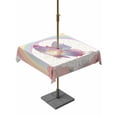thumbnail image 1 of Outdoor Tablecloths with Umbrella Hole & Zipper, Purple Butterfly 54x54 Inch Square Tablecloths, Cute Rainbow Spring Floral Botanical Waterproof Table Cloth, Patio/Pool/Picnic Table Covers, 1 of 8