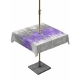 thumbnail image 1 of Outdoor Tablecloths with Umbrella Hole & Zipper, Purple Grey Abstract 54x54 Inch Square Tablecloths, Gradient Geometric Graffiti Modern Art Waterproof Table Cloth, Patio/Pool/Picnic Table Covers, 1 of 8