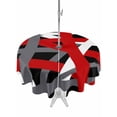 thumbnail image 1 of Outdoor Tablecloths with Umbrella Hole & Zipper, Red Black Geometric Round Tablecloths 60 Inch, Modern Art Abstract Grey Line Waterproof Table Cloth, Patio/Pool/Picnic Table Covers, 1 of 8