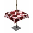 thumbnail image 1 of Outdoor Tablecloths with Umbrella Hole & Zipper, Red Geometric Moroccan 54x54 Inch Square Tablecloths, Abstract Art Red Ombre Modern Waterproof Table Cloth, Patio/Pool/Picnic Table Covers, 1 of 8