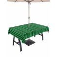 thumbnail image 1 of Outdoor Tablecloths with Umbrella Hole & Zipper, Retro Green 54x80 Inch Tablecloth Rectangle, Vintage Rustic Plants Trees Lines Pattern Waterproof Table Cloth, Patio/Pool/Picnic Table Covers, 1 of 8