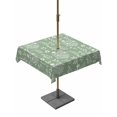 thumbnail image 1 of Outdoor Tablecloths with Umbrella Hole & Zipper, Sage Green Botanical 54x54 Inch Square Tablecloths, Spring Summer Chic Wildflowers Waterproof Table Cloth, Patio/Pool/Picnic Table Covers, 1 of 8