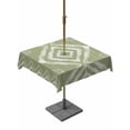 thumbnail image 1 of Outdoor Tablecloths with Umbrella Hole & Zipper, Sage Green Geometric 54x54 Inch Square Tablecloths, Watercolor Tie-dye Tribal Painting Art Waterproof Table Cloth, Patio/Pool/Picnic Table Covers, 1 of 8