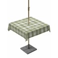 thumbnail image 1 of Outdoor Tablecloths with Umbrella Hole & Zipper, Sage Green Plaid 54x54 Inch Square Tablecloths, Modern Art Checkered Farmhouse Waterproof Table Cloth, Patio/Pool/Picnic Table Covers, 1 of 8