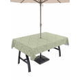 thumbnail image 1 of Outdoor Tablecloths with Umbrella Hole & Zipper, Sage Green Tablecloth Rectangle 60x84 Inch, Modern Abstract Art Farmhouse Waterproof Table Cloth, Patio/Pool/Picnic Table Covers, 1 of 8