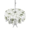 thumbnail image 1 of Outdoor Tablecloths with Umbrella Hole & Zipper, Sage Green Wildflower Round Tablecloth 54 Inch, Classic Florals Farmhouse Botanical Waterproof Table Cloth, Patio/Pool/Picnic Table Covers, 1 of 8