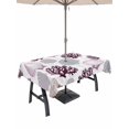 thumbnail image 1 of Outdoor Tablecloths with Umbrella Hole & Zipper, Shell Coral Coastal Tablecloth Rectangle 60x84 Inch, Nautical Summer Beach Ocean Sea Waterproof Table Cloth, Patio/Pool/Picnic Table Covers, 1 of 8