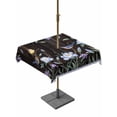 thumbnail image 1 of Outdoor Tablecloths with Umbrella Hole & Zipper, Spring Flowers 60x60 Inch Square Tablecloths, Blue Floral Leaves Birds Country Farm Wood Grain Waterproof Table Cloth, Patio/Pool/Picnic Table Covers, 1 of 8