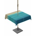 thumbnail image 1 of Outdoor Tablecloths with Umbrella Hole & Zipper, Teal Blue Ombre 54x54 Inch Square Tablecloths, Modern Abstract Gradient Art Waterproof Table Cloth, Patio/Pool/Picnic Table Covers, 1 of 8