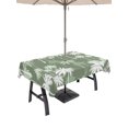 thumbnail image 1 of Outdoor Tablecloths with Umbrella Hole & Zipper, Tropical Palm Tree Tablecloth Rectangle 60x84 Inch, Olive Green Plants Coastal Leaf Beach Waterproof Table Cloth, Patio/Pool/Picnic Table Covers, 1 of 8
