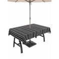 thumbnail image 1 of Outdoor Tablecloths with Umbrella Hole & Zipper, Vintage Black 54x80 Inch Tablecloth Rectangle, Country Farmhouse Plants Tree Pattern Waterproof Table Cloth, Patio/Pool/Picnic Table Covers, 1 of 8