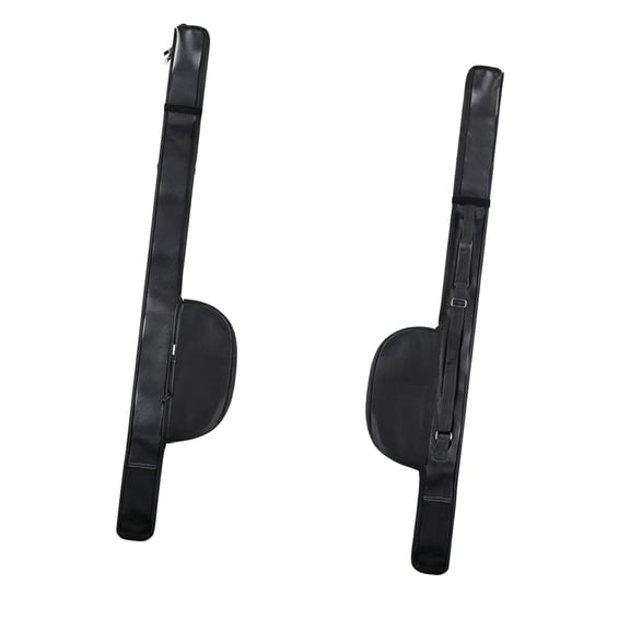 Outdoor Tackle Rod Holder for Shore Casting, Fishing Rod Sleeve Bag with Reel Bulge, Woven Finish, Pocket, Zip Access