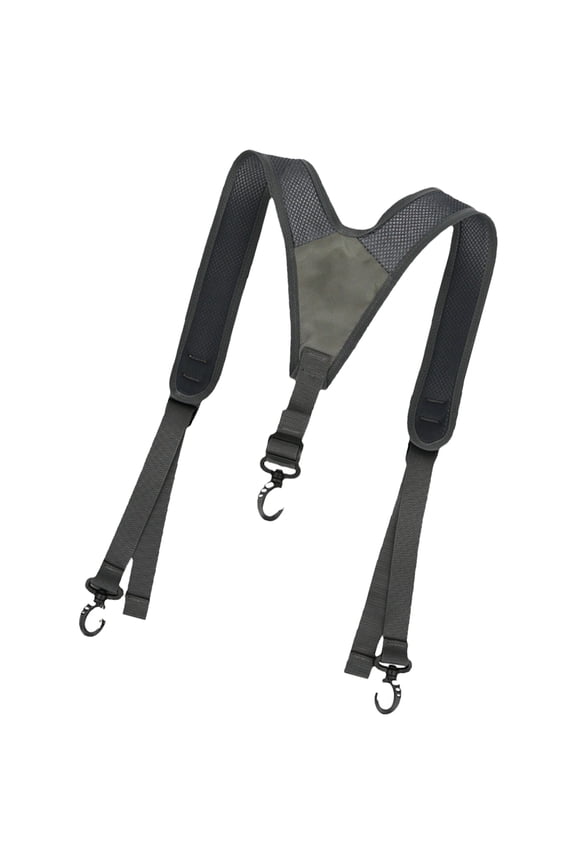 Outdoor Tactics Duty Belt Suspenders, Adjustable Y Back Harness with 3 Hook Attachments Wide Suspenders Hook for Men